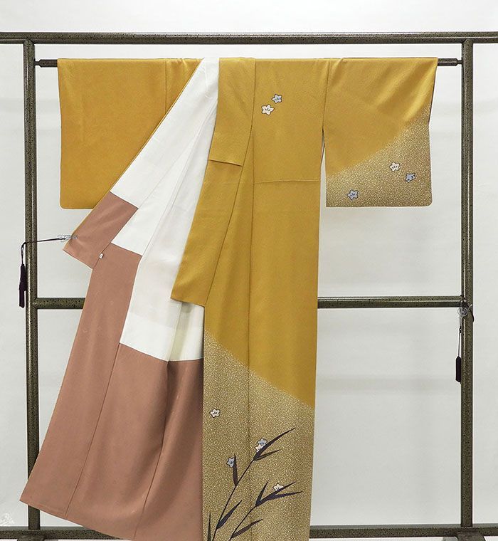 訪問着 正絹 大久保玄才 そめのざ玄才作 身丈162cm 裄丈