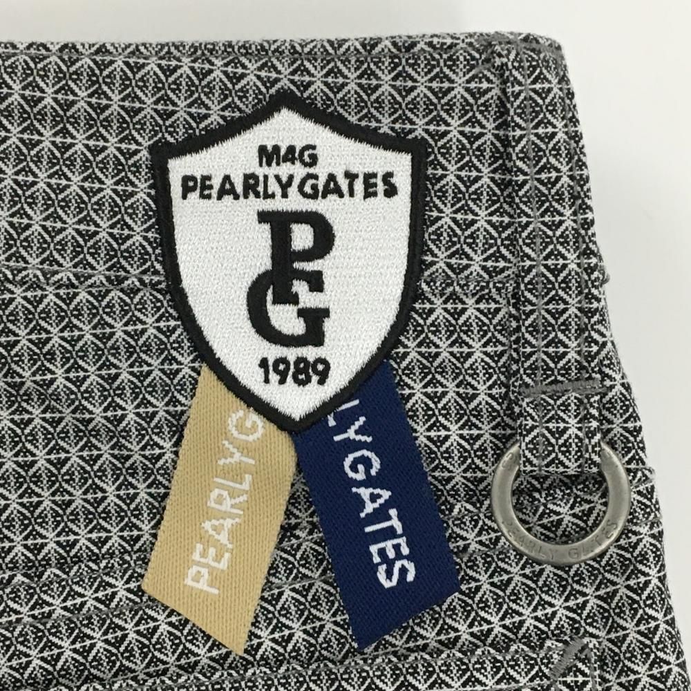 新品　パーリーゲイツ　パンツ　ストレッチ　総柄　ブラック　ホワイト　サイズ4 新品 パーリーゲイツ パンツ ストレッチ 総柄 ブラック ホワイト