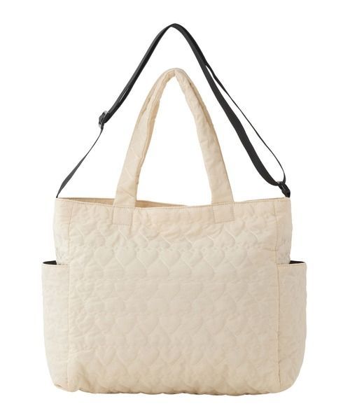 ミルクフェド MILKFED HEART QUILTED 2WAY TOTE トートバッグ