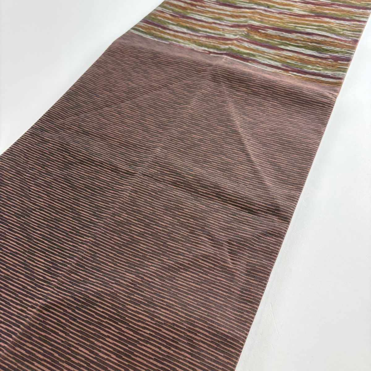 袋帯 美品 秀品 鈴 草花 金彩 茶紫 お太鼓柄 正絹 【中古】 - メルカリ