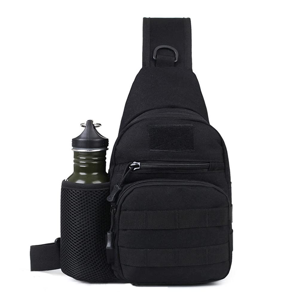 【人気商品】多機能 水筒ポーチ付き 登山バッグ ショルダー付替え可能 サバゲ― 肩掛け タクティカル 斜めがけバッグ MOLLE対応 ミリタリーバッグ 軽量 ワンショルダーバッグ シンプル メン
