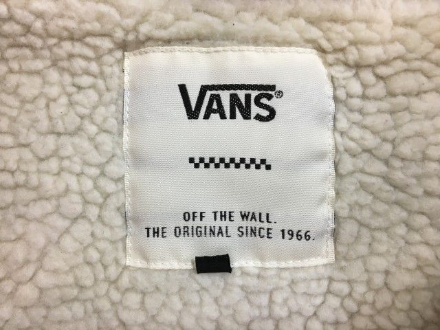 中古】 VANS ﾊﾞﾝｽﾞ ｺｰﾁｼﾞｬｹｯﾄ ﾎﾞｱ VA16FW-MJ02 ﾁｪｯｸ柄 ﾛｺﾞ ﾚｯﾄﾞ系 S