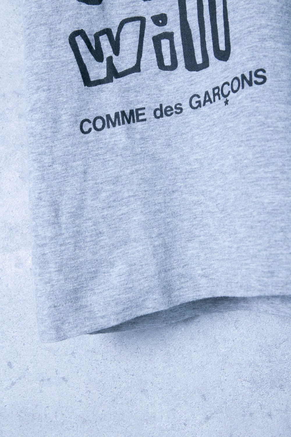美品 11aw コムデギャルソン COMME des GARCONS live free with Strong will ウール ロング Tシャツ ニット XS ブラック レディース COMME des GARCONS コムデギャルソン 11AW live free with