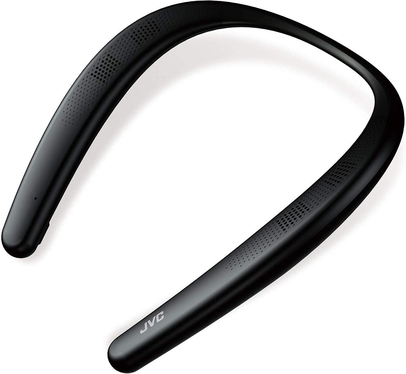 JVCケンウッド JVC SP-A7WT-B NAGARAKU ウェアラブルネックスピーカー ワイヤレス Bluetooth 約15時間連続再生 本体約83g軽量設計 生活防水対応 ブラック ブラック