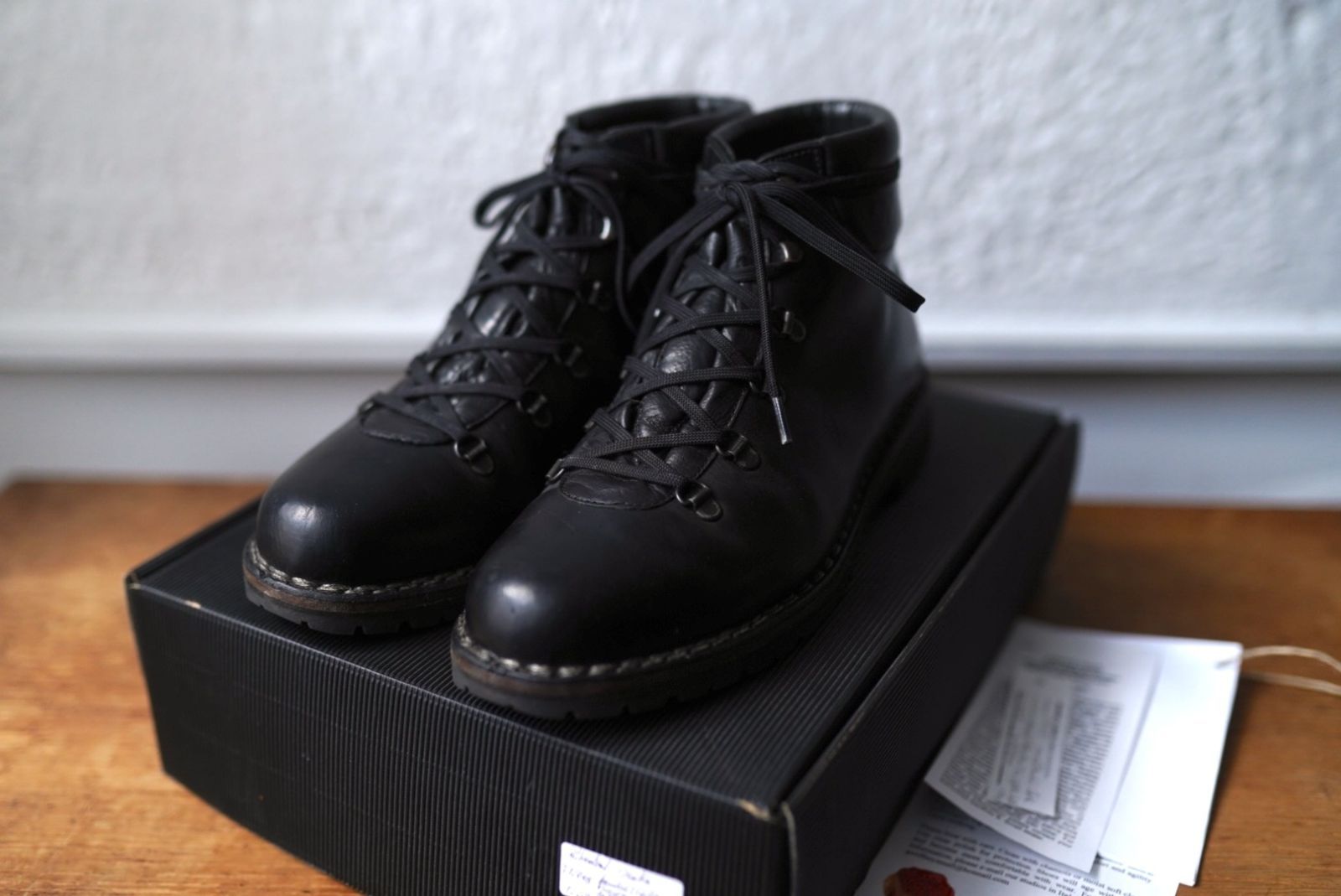 17AW TNZ05 カーフスキンマウンテンブーツ ブラック 42 | Geoffrey.B.Small ジェフリービースモール