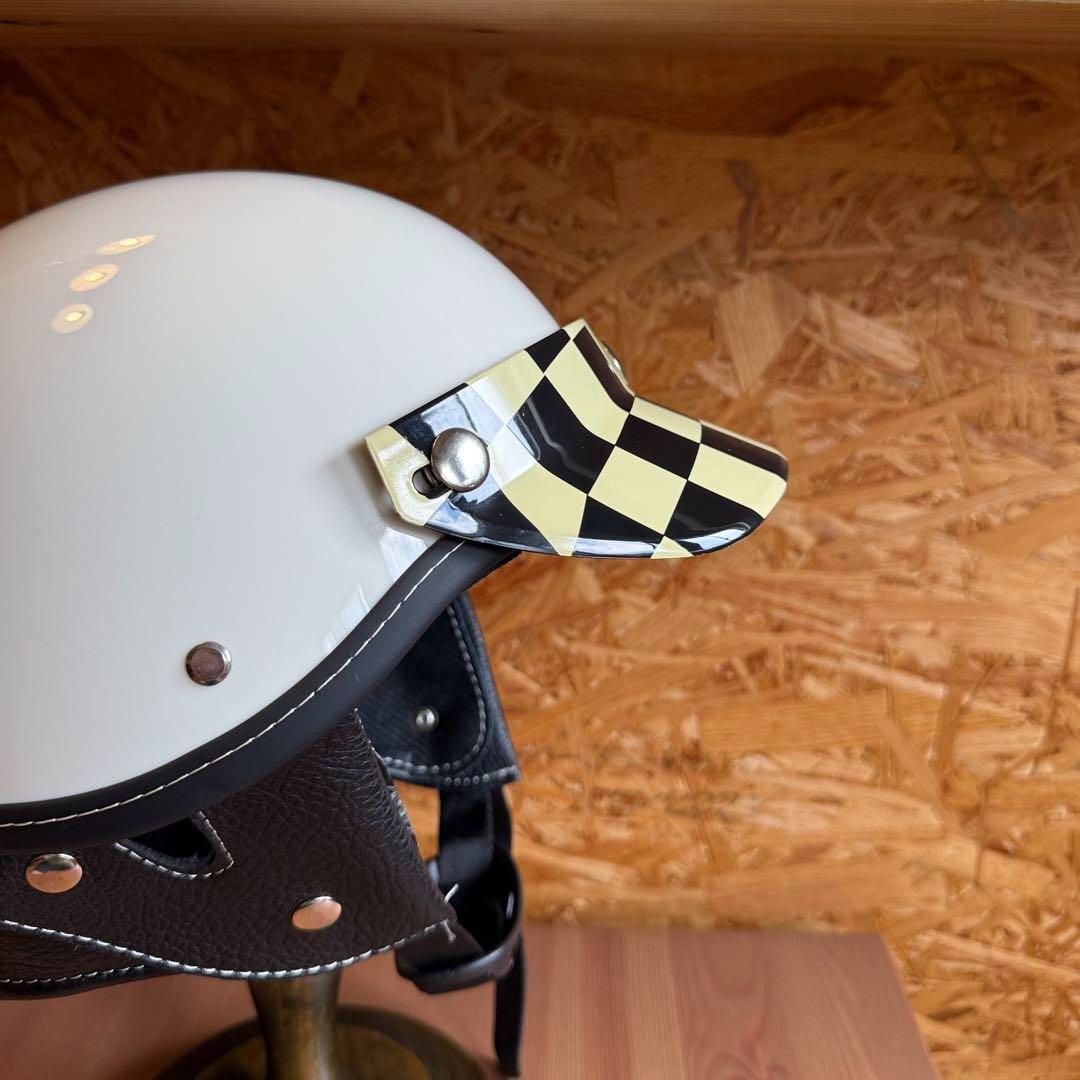 Buco ジェットヘルメット 黒/白 チェッカー Buco ジェットヘルメット 黒/白 チェッカー BUCO ブコ ジェット