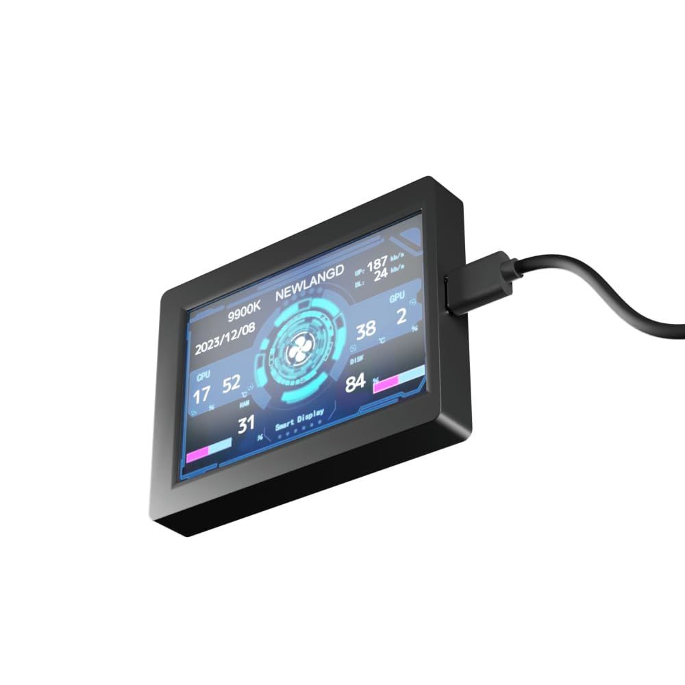 【在庫セール】ブラック ホワイト SD-TASKDP-ST 接続 9ピン TypeA パソコンの稼動状況をリアルタイムで可視化 3.5インチ液晶 ブラック STAND THE モニタリングモニター エアリア