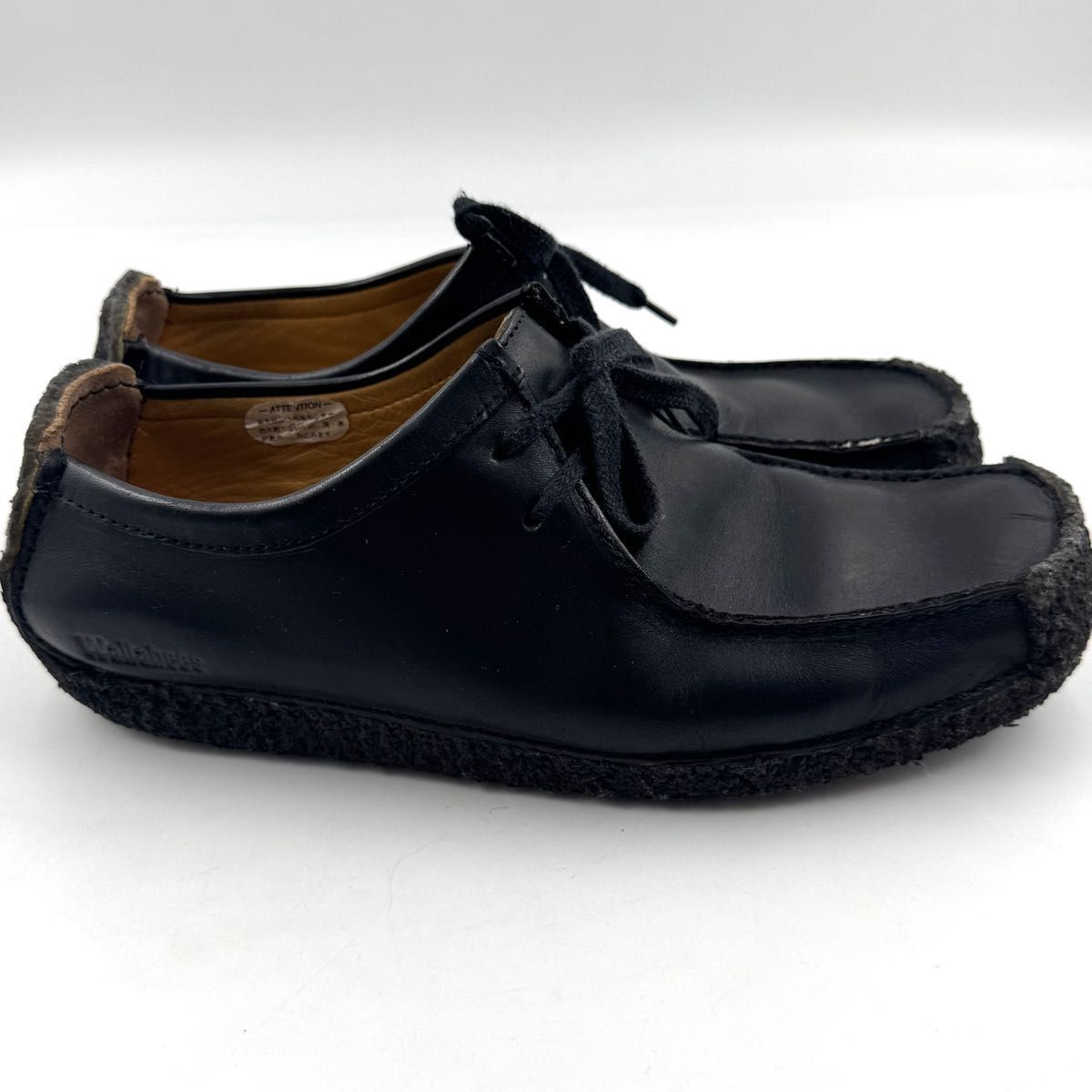 ♥級 Clarks Wallabee NATALLIE クラークス ワラビー ナタリー レザー 本革 ブラック BLACK 黒 UK8.5 27.5cm