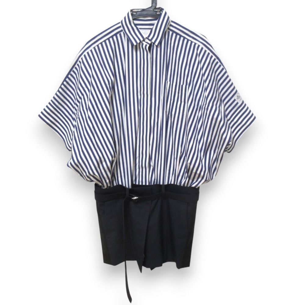 美品 23SS sacai サカイ THOMAS MASON ハーフスリーブ ひざ丈