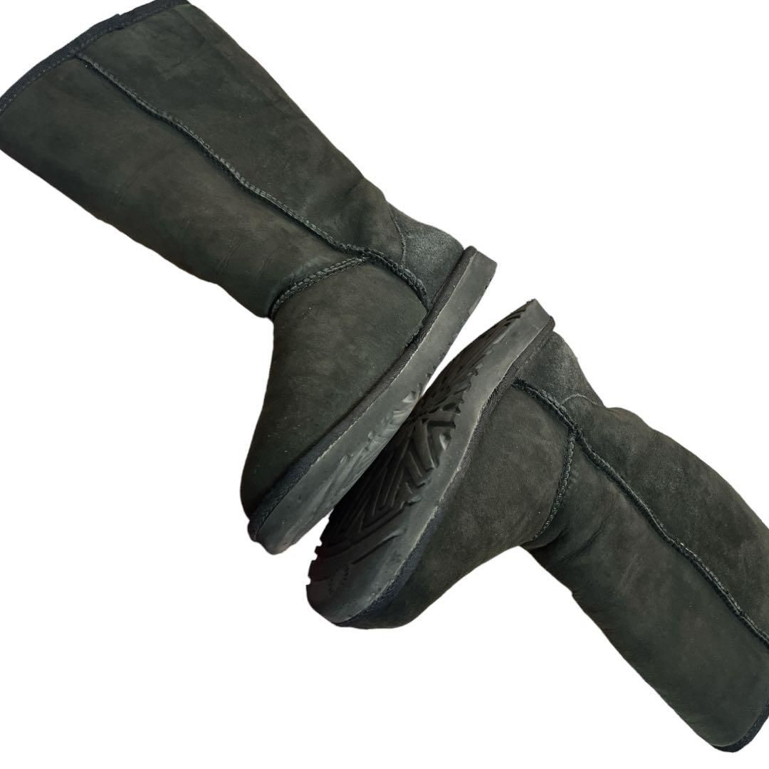 アグ UGG ムートンブーツ ブラック 黒 箱あり 23cm - メルカリ