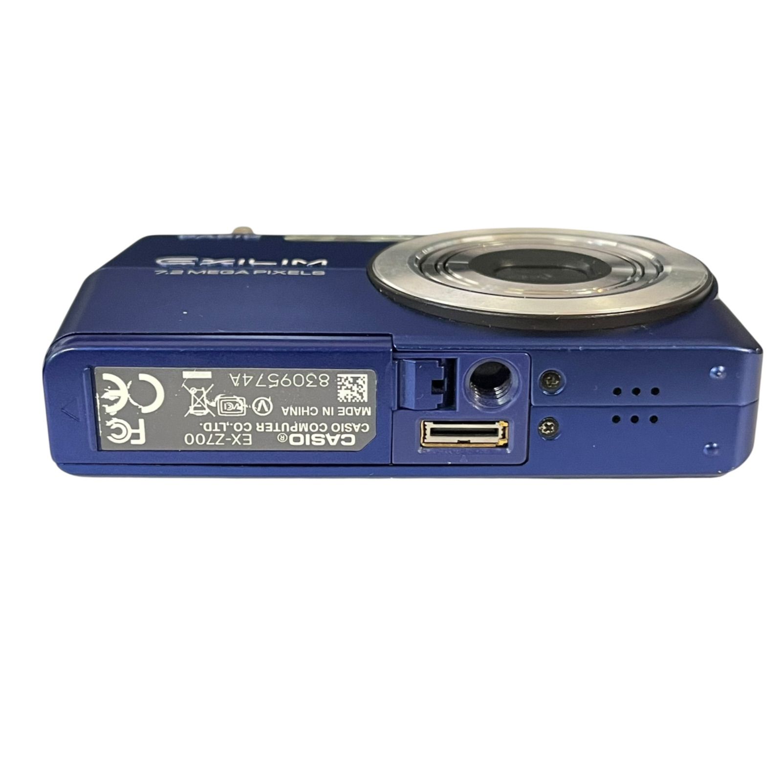 3456 CASIO EXILIM Z700 ブルー 【デジカメ】 管32890】動作未確認☆CASIO カシオ exilim ZOOM EX-Z700 ブルー