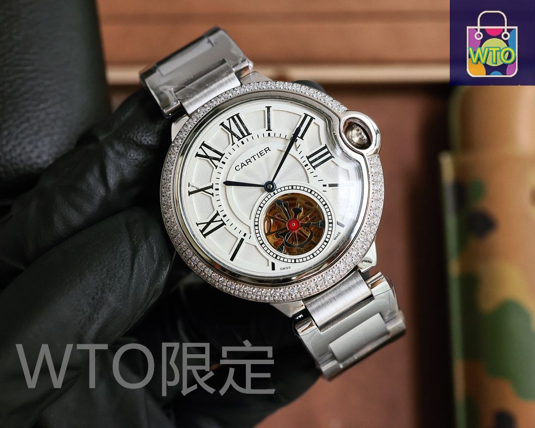 今日 Cartier カルティエ Driver de Cartier 全自動機械ムーブメント搭載 アーチ型ブルーライトガラス採用-WTO輸2入