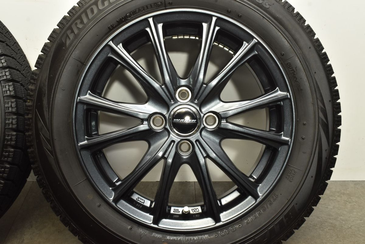 セール商品再値下げ中。 程度良好品 ヴァーレン 15in 5.5J 45 PCD100 ブリヂストン ブリザック VRX 175 65R15 アクア ヴィッツ フィット キューブ スイフト スポーティーな