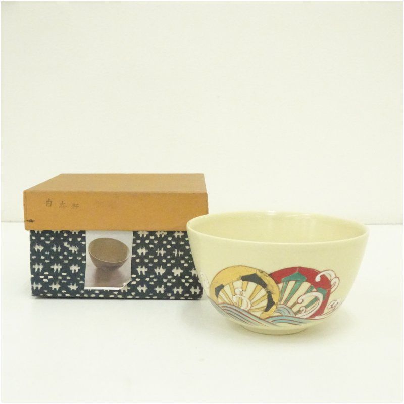 金太漢造 高麗茶碗（銘：花暦）（大徳寺 神波東嶽書付）（共箱） 茶道