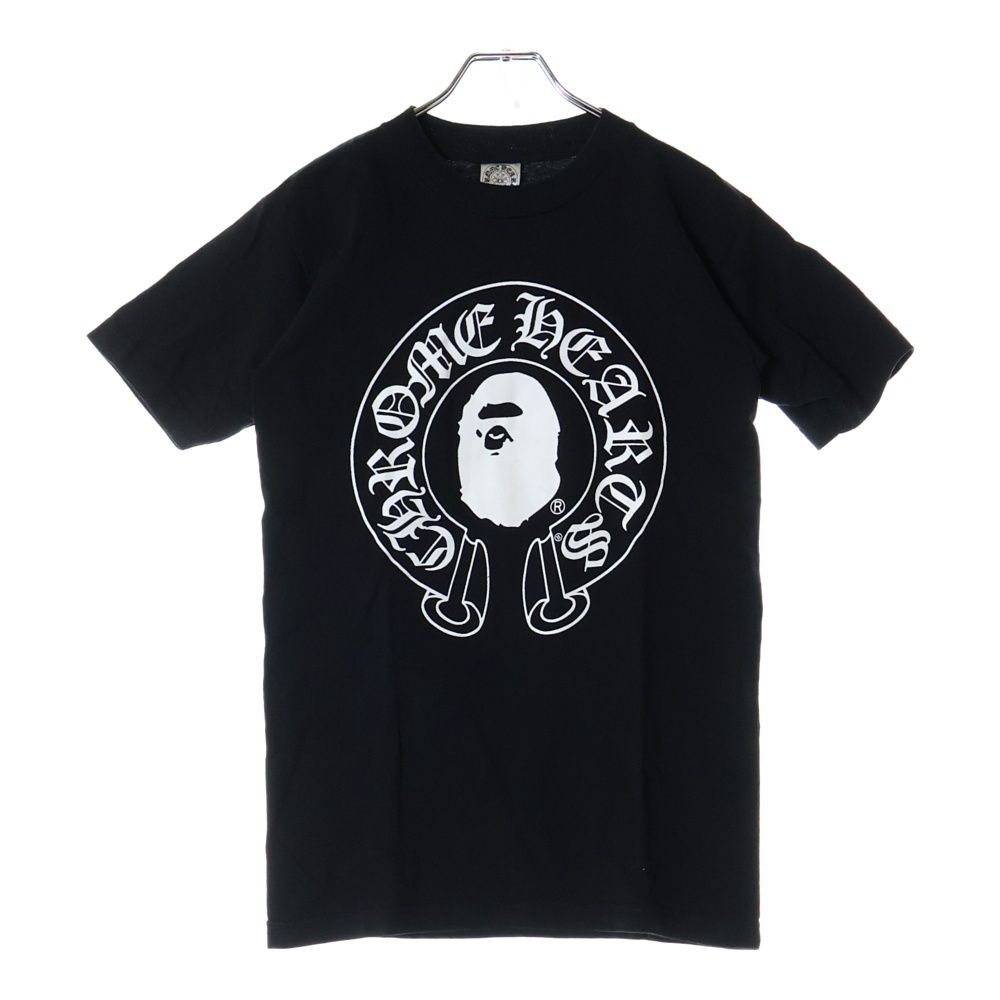 A BATHING APE × CHROME HEARTS コラボTシャツ黒M A BATHING APE - Chrome Hearts × Bape コラボ Tシャツの通販 by
