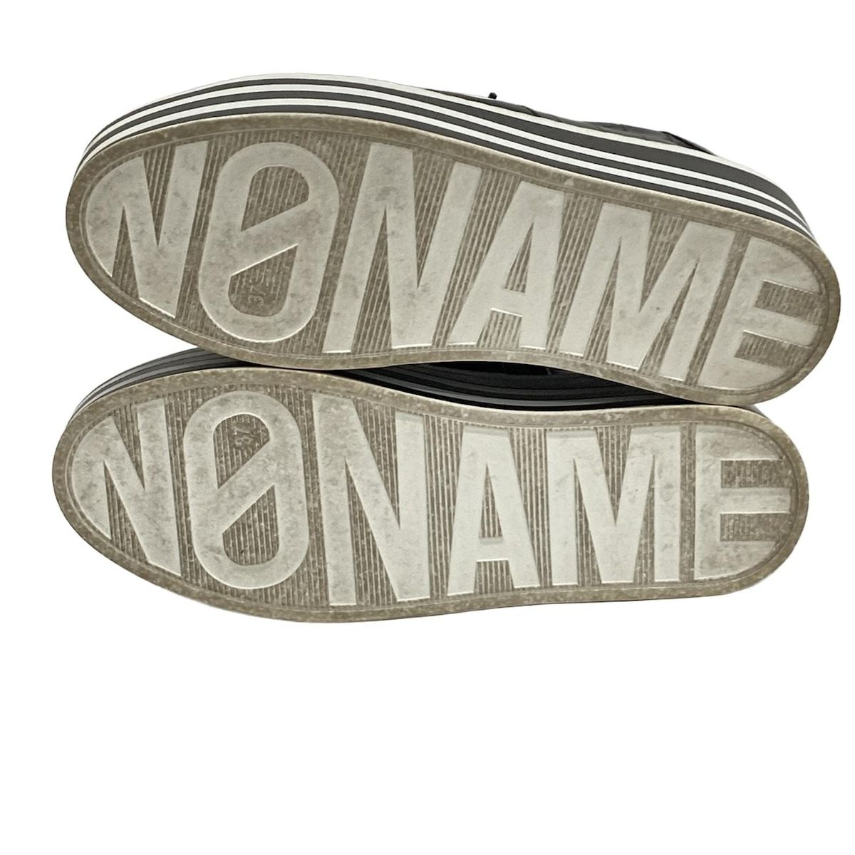 NONAME(ノーネーム) スニーカー 37 レディース - 黒 型押し加工
