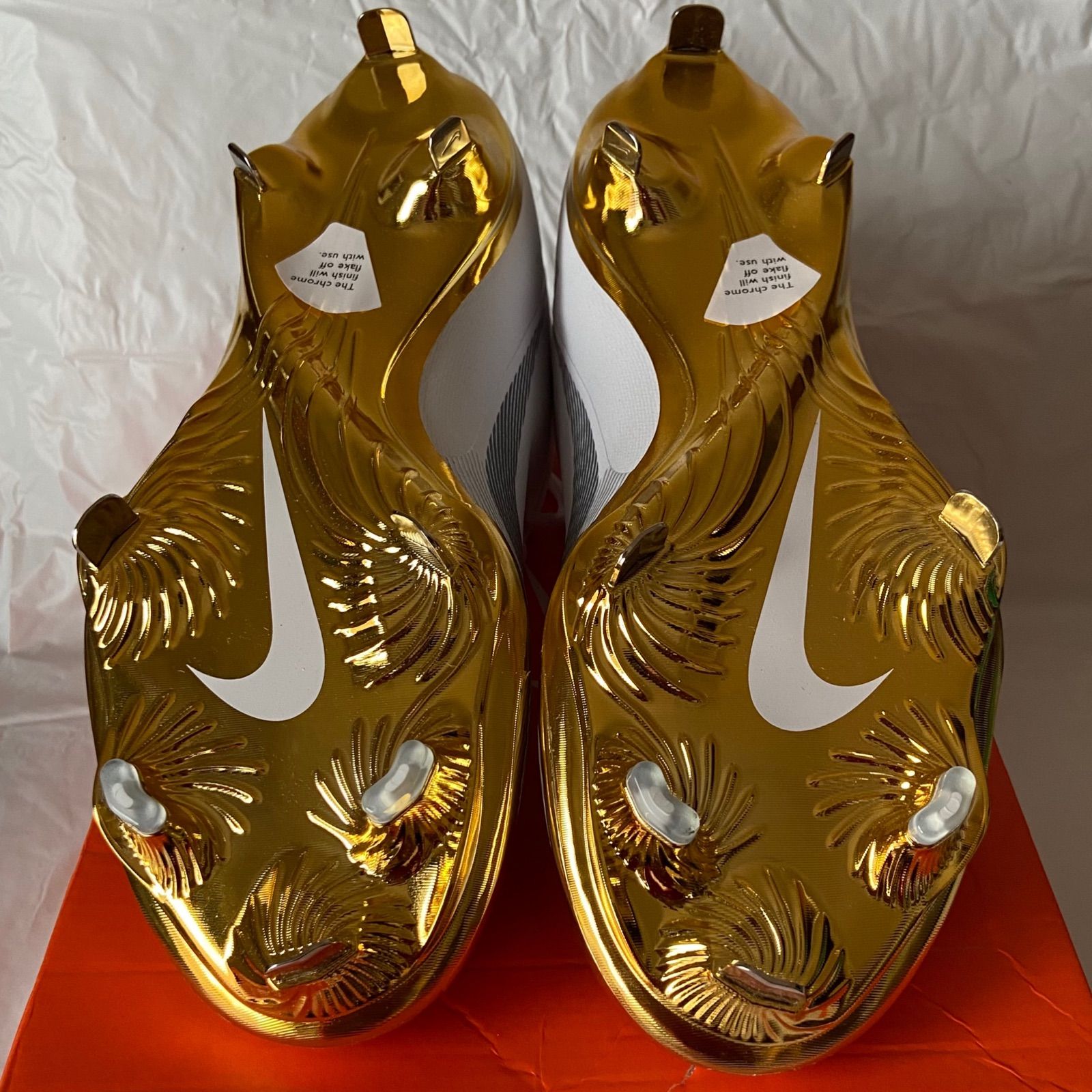新品) NIKE 野球用スパイク ホワイト×ゴールド 27.5cm 限定