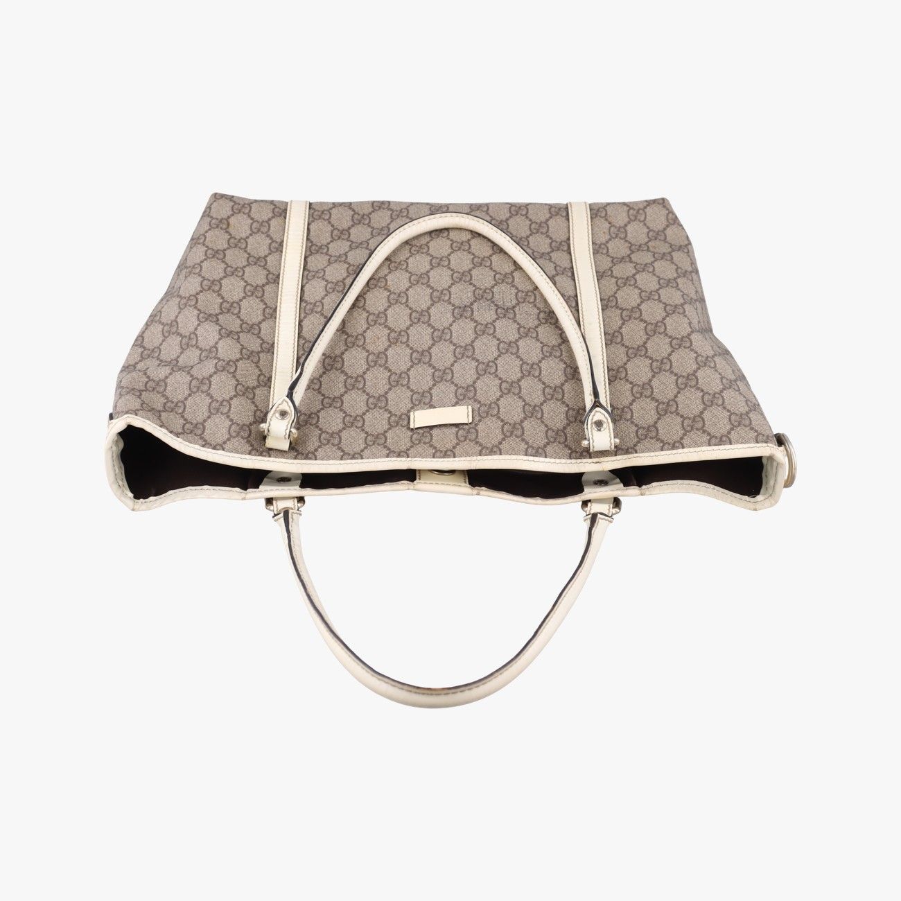 【美品】グッチ•カフリンクス グッチGucciGGスプリーム GGプラス ハート フラワーブラウンPVC