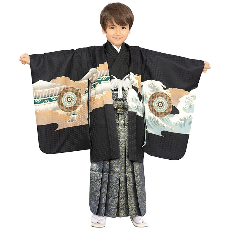 KYOETSU] [キョウエツ] 七五三 男の子 5歳 着物 袴 セット (兜龍