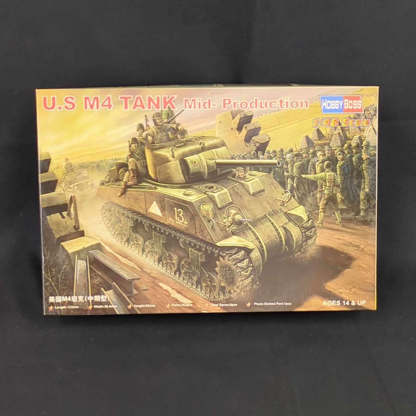 輸入キット 当時物 童友社 | HOBBY BOSS 84802 1|48 アメリカ軍 M4戦車 中期生産 U.S. M4 Tank Mid- Production