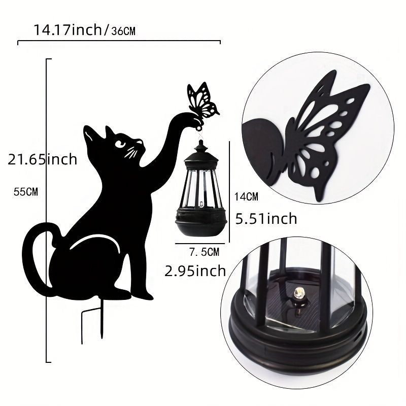 ガーデンライト 猫