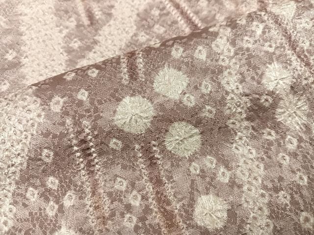 平和屋着物○訪問着 絞り 草木文 暈し染め 正絹 逸品 AABB6297ph