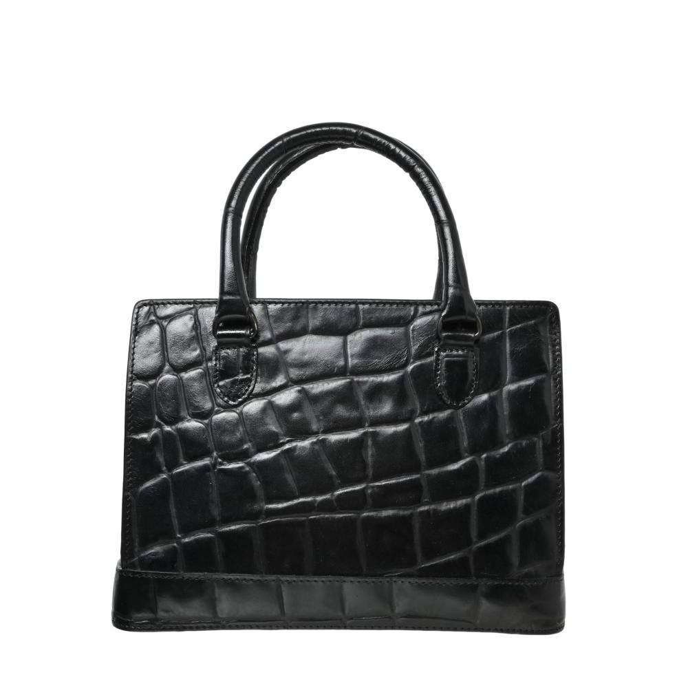 Jean-Paul GAULTIER 2way クロコ型押し レザー ショルダー バッグ