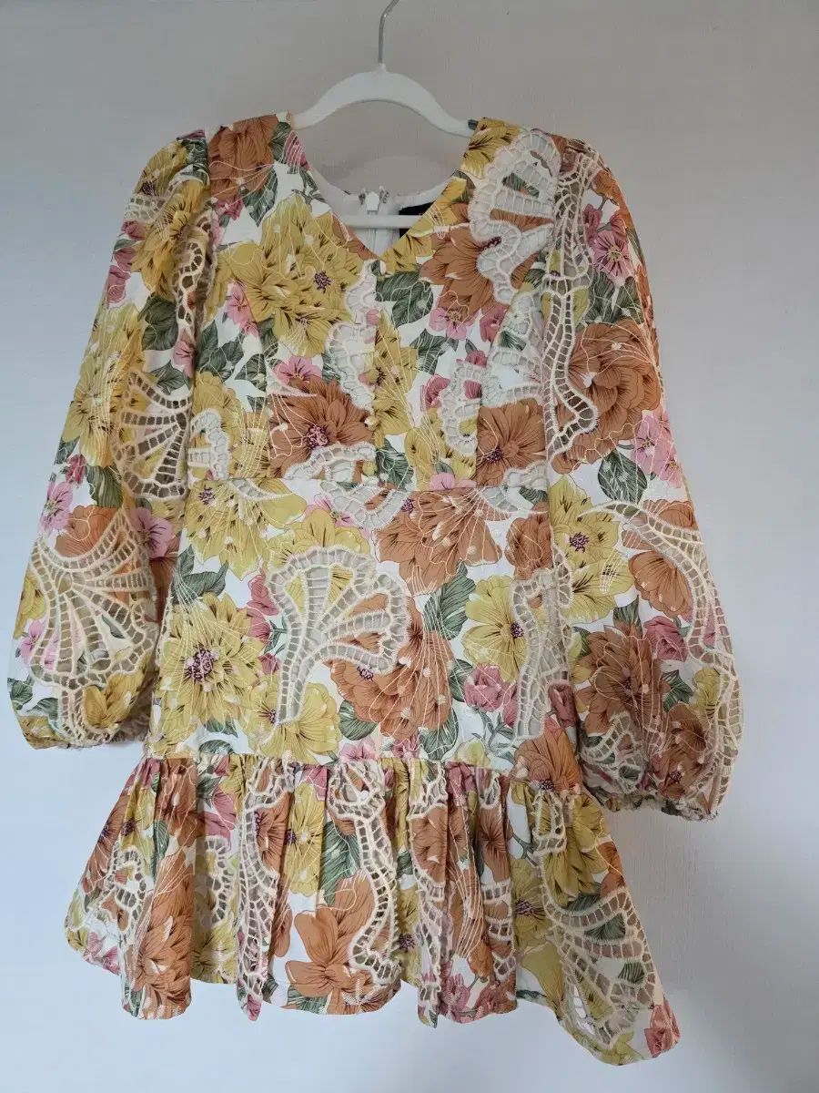 Bardot フラワー レース ONE PIECE