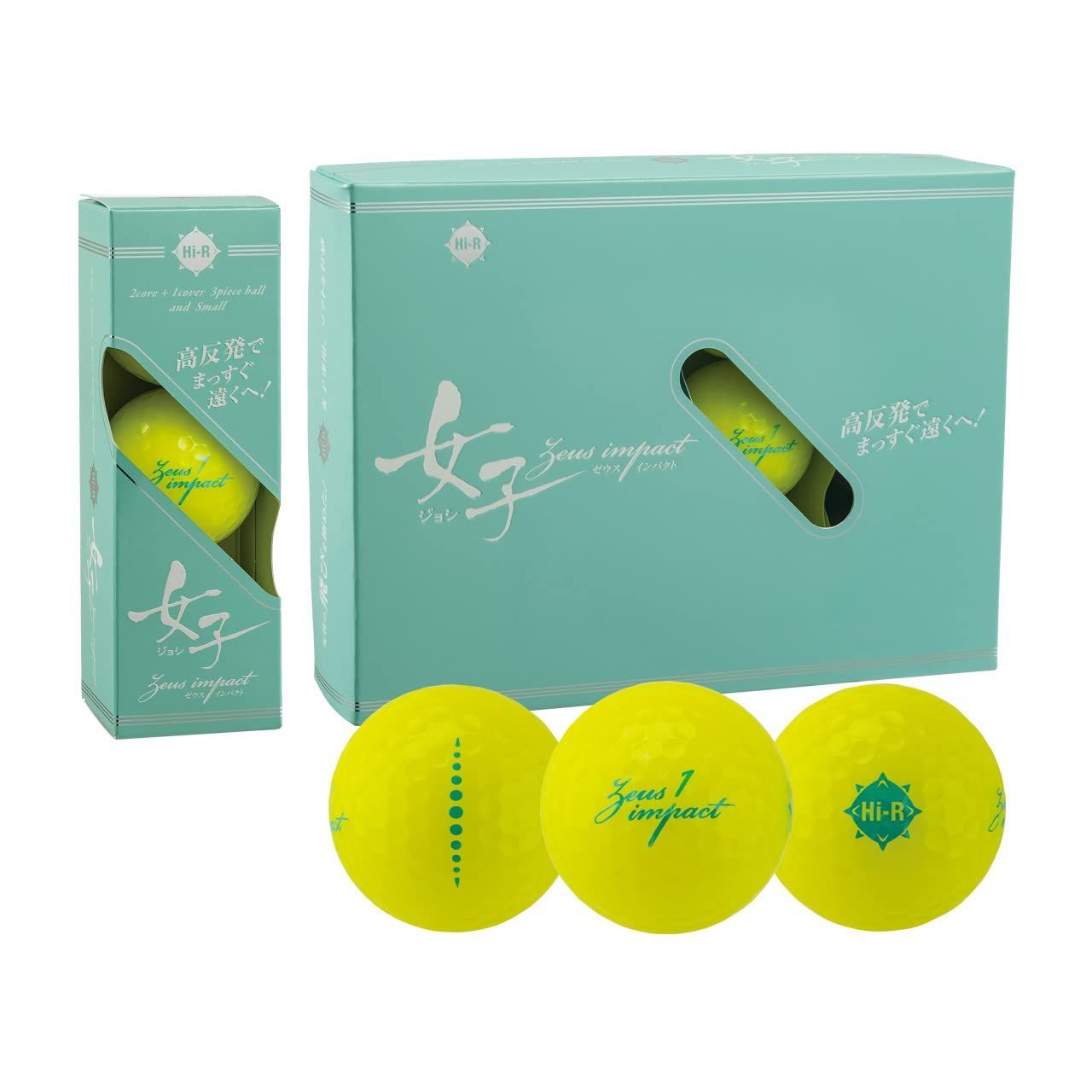 Style パールイエロー キャスコ Kasco ゴルフボール ゼウスインパクト女子3 パールイエロー