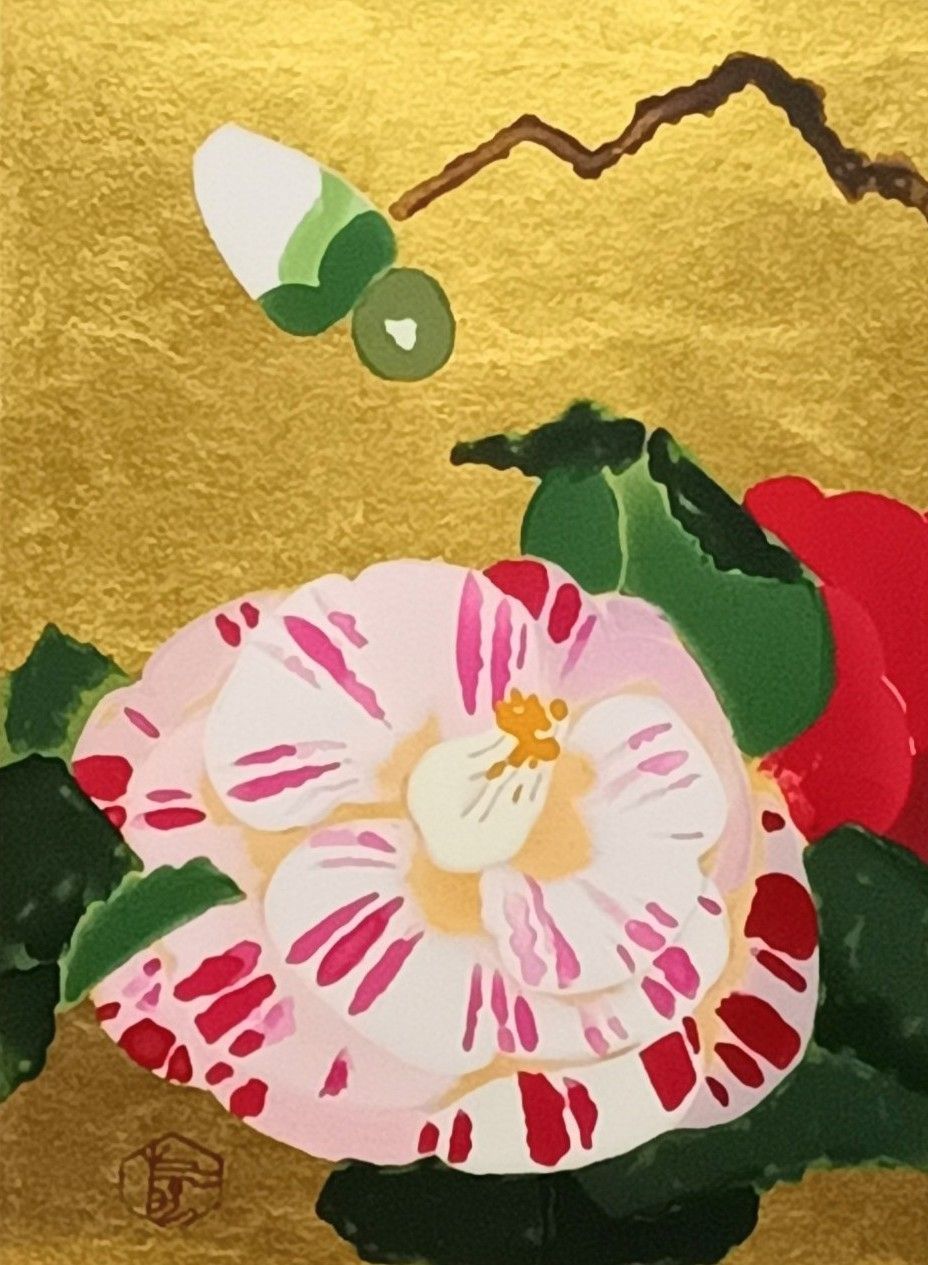 【真作】小倉遊亀「蜀紅錦」【シルクスクリーン】 真作】小倉遊亀「蜀紅錦」【シルクスクリーン】 - メルカリ