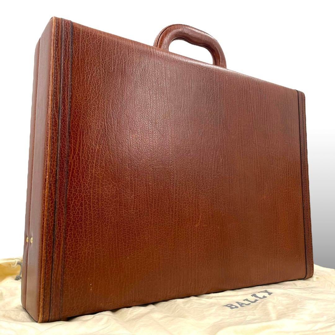 希少品】BALLY レザー 大容量 ブリーフケース ヴィンテージ イタリア製