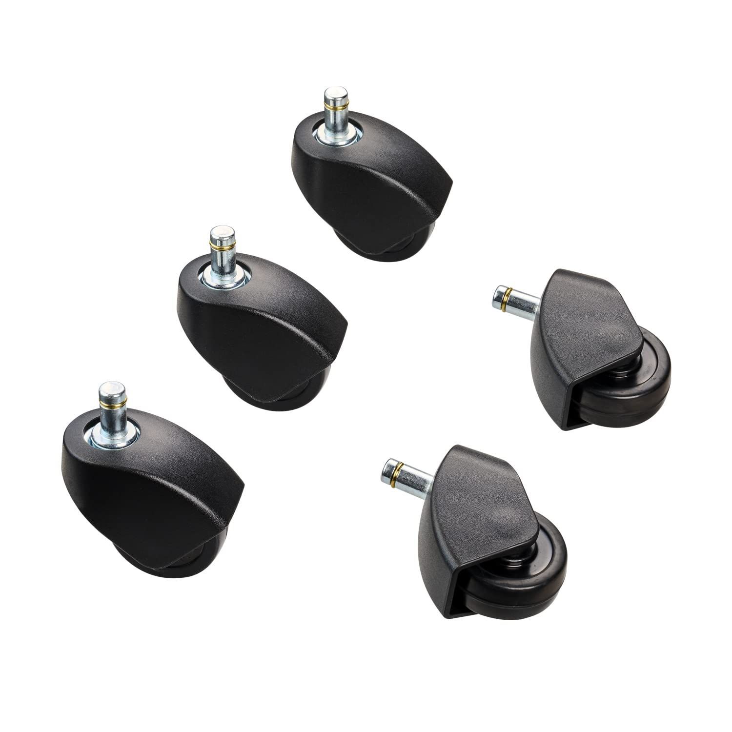 【特価商品】A-CS25GBK 5個セット V(ゴム単輪)キャスター 直径50 コクヨ