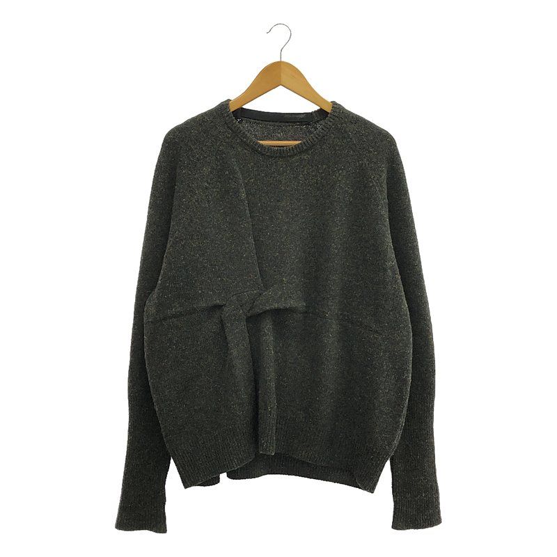 【美品】  MARINA YEE / マリナイー | 2022AW | MY Knit 2 - Origami Knit オリガミ ニット | M | オリーブ | メンズ 美品】 MARINA YEE / マリナイー | 2022AW | MY Knit 2 - Origami Knit