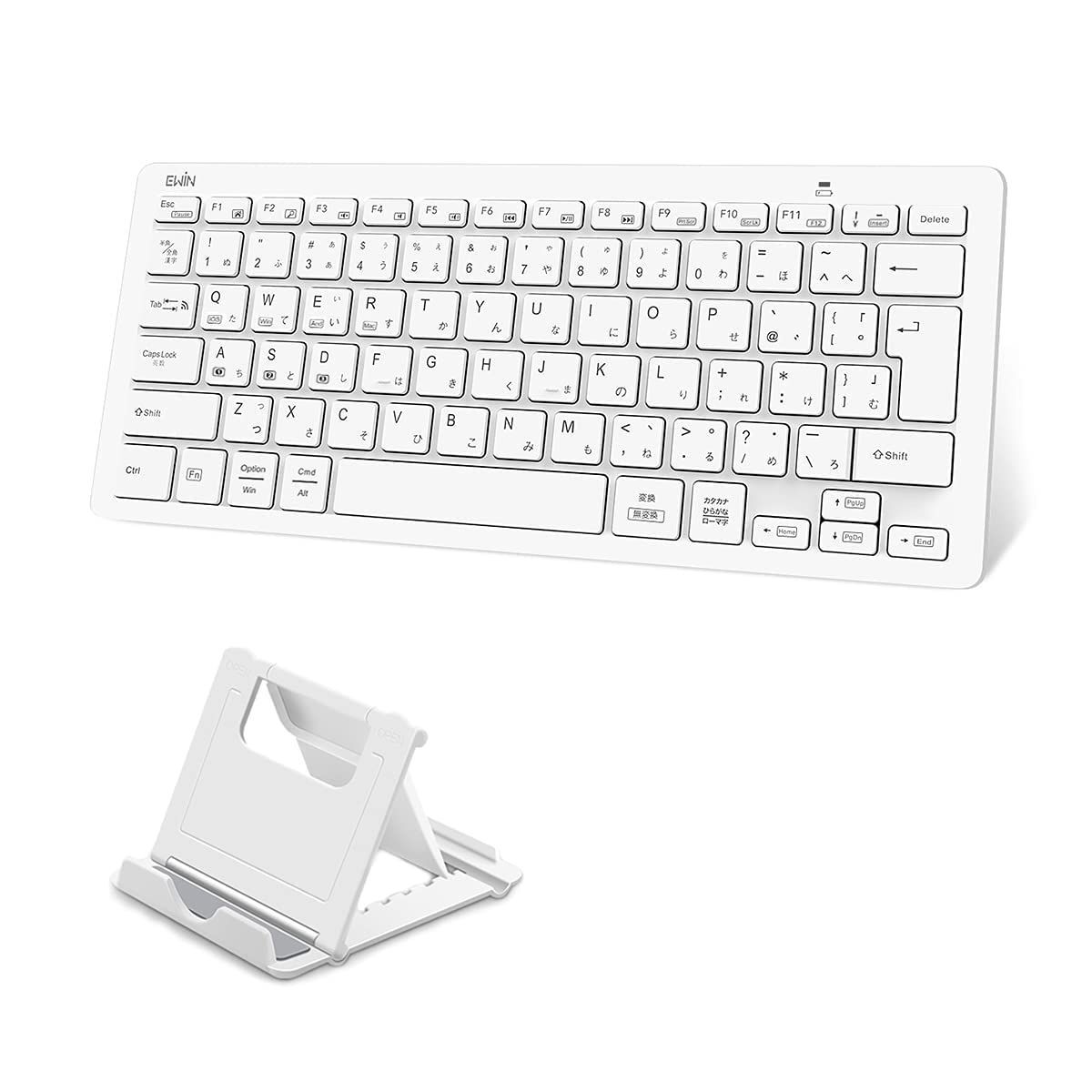 特価商品】Ewin 日本語配列 bluetooth キーボード マルチペアリング 