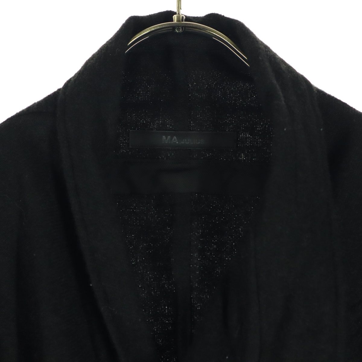 美品 JULIUS ユリウス 日本製 長袖 ドレープロング ジャケット 1