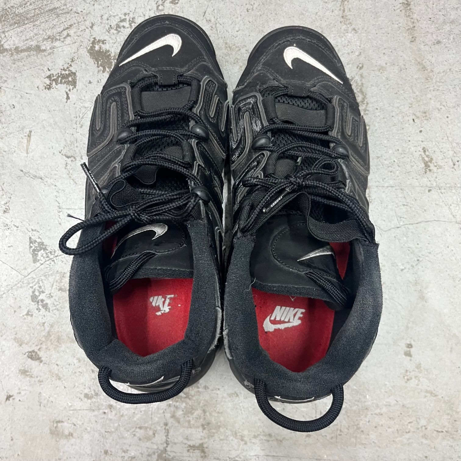 Supreme Nike Air More Uptempo black 902290-001 コラボ アップテンポ 