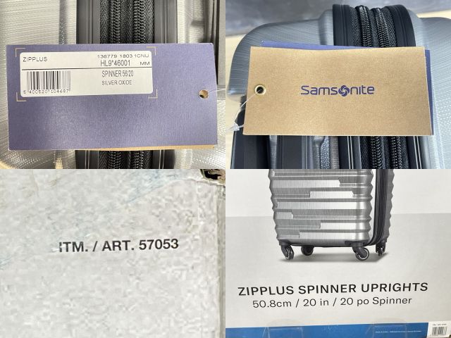 Samsonite Zipplus Spinner 20インチ シルバー Samsonite Zipplus Spinner 20インチ シルバー Samsonite