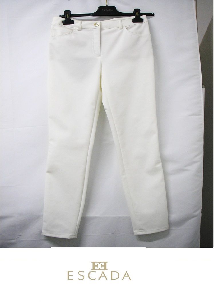 新品・B品】ESCADA（エスカーダ）ホワイトパンツ ズボン 正装