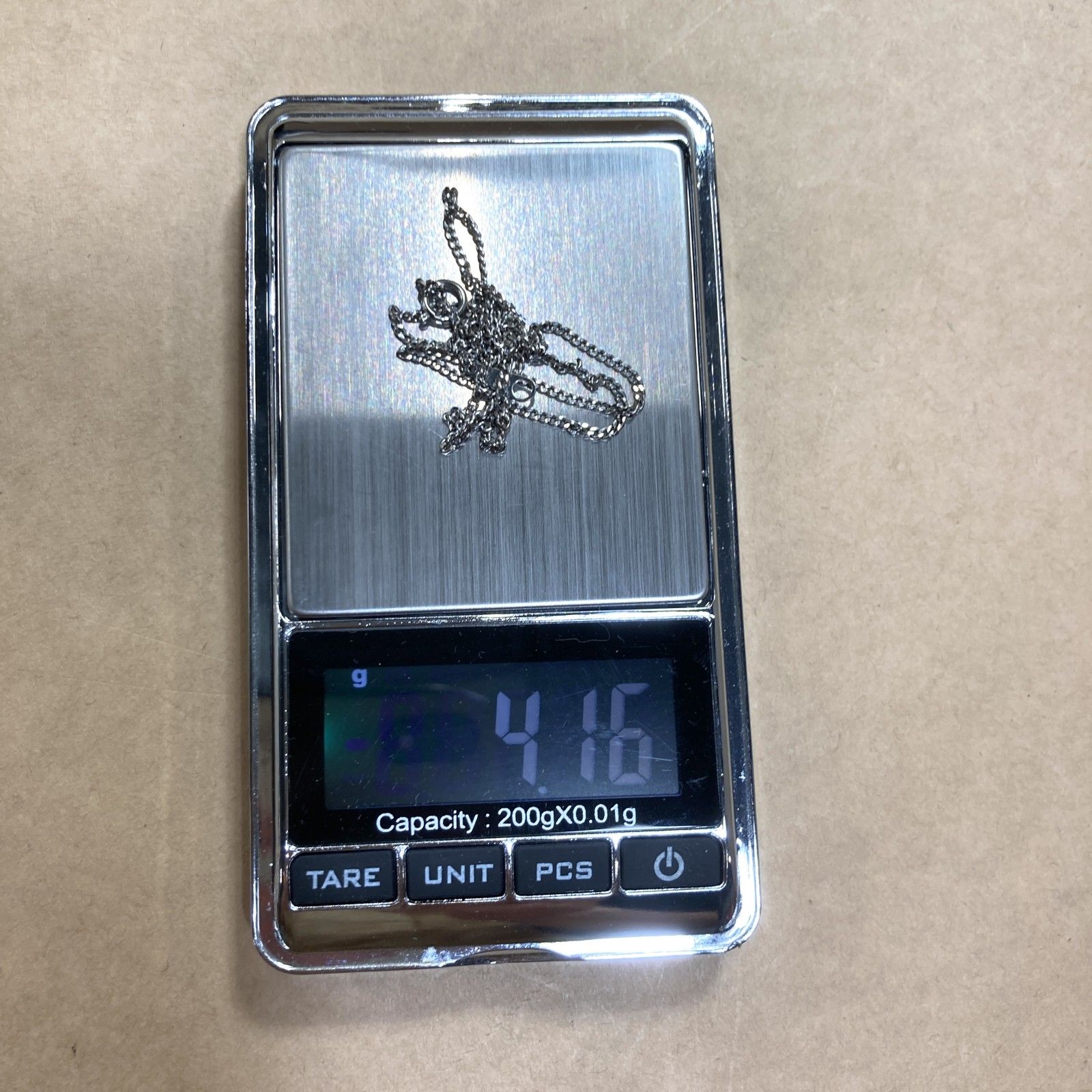 ☆ Pt850刻印 プラチナチェーンネックレス ネックレス 40㎝ 造幣局