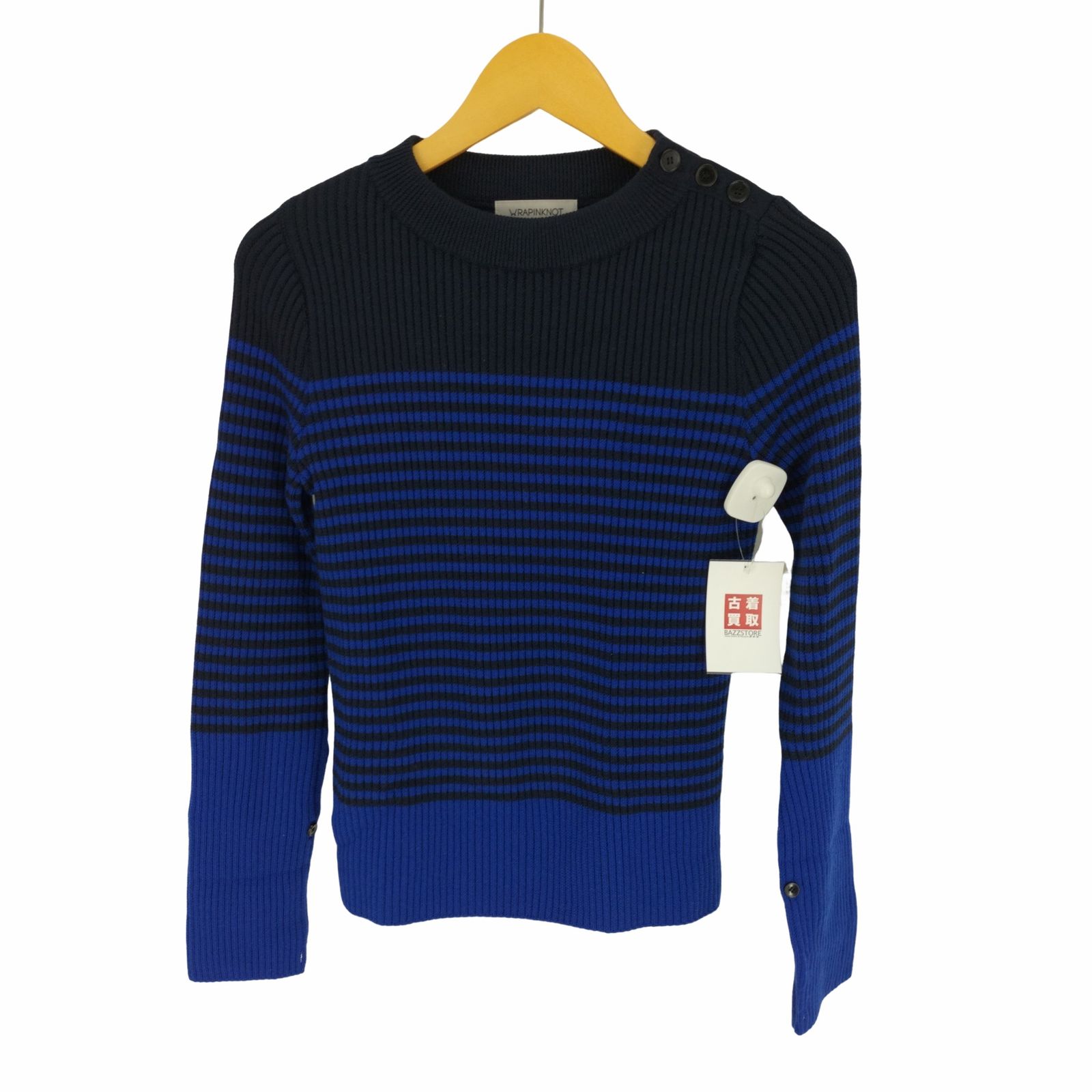 ラッピンノット WRAPINKNOT 22AW ショルダーボタン ボーダー