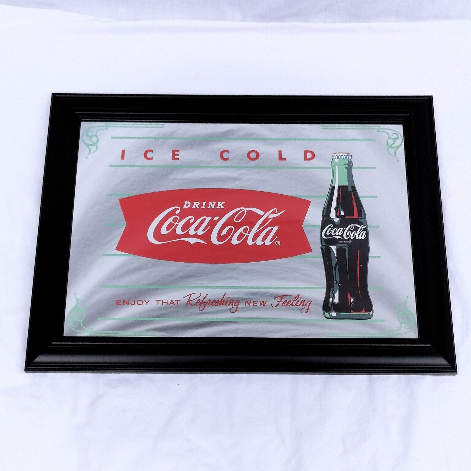 お得，人気 Coca-Cola コカコーラ パブミラー ビンテージ 壁掛け 鏡