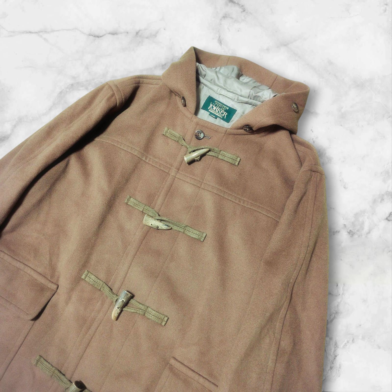 マキシ丈/着丈115cm】NEW YORKER ニューヨーカー ダッフルコート 水