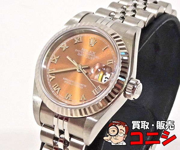 質コニシ】【ROLEX/ロレックス】デイトジャスト 79174 ブラウン