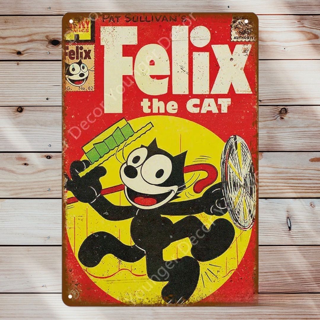 感謝価格 ブリキ 看板 レトロ風 ☻ Felix フィリックス 《30》 リール