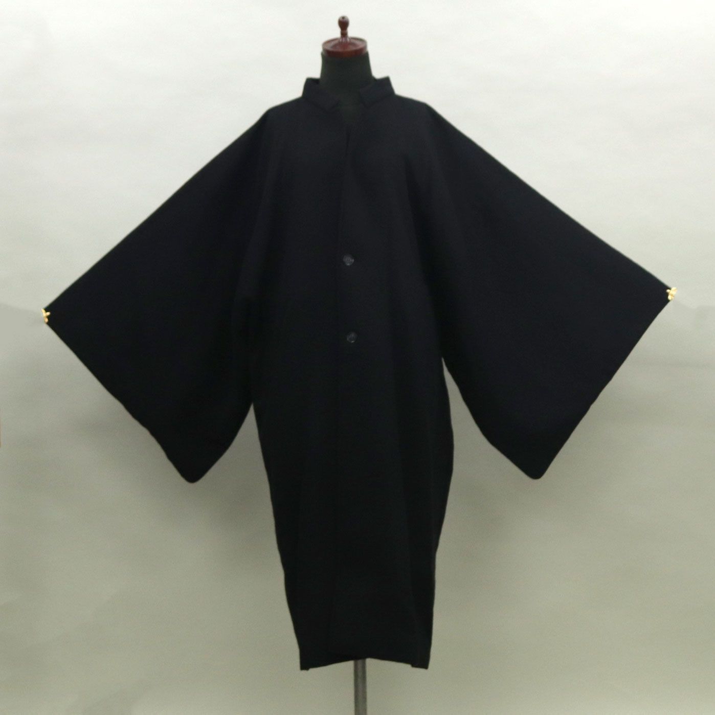 eha3305 メンズ 日本製 ウール スタンドカラー 角袖 和装用 ロングコート