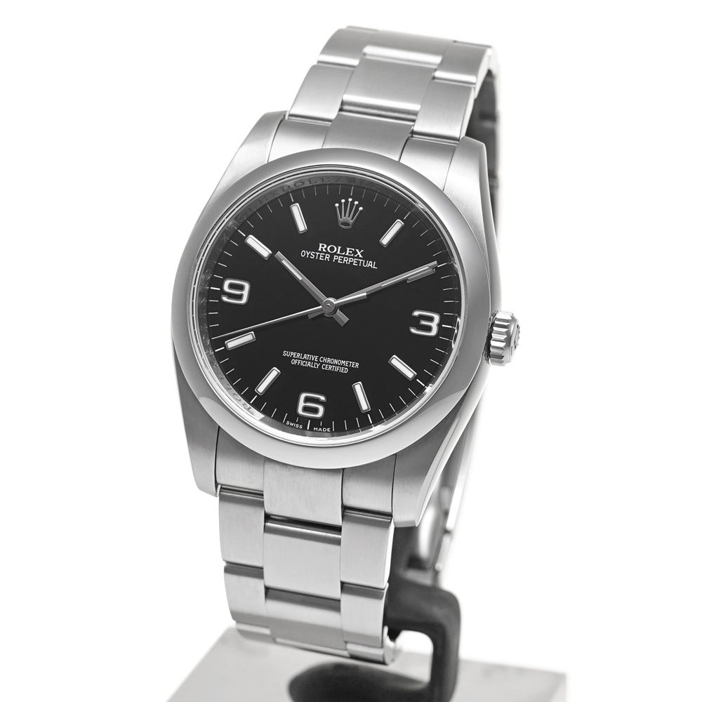 ロレックス オイスターパーペチュアル 日本限定ダイヤル Ref.116000 M番 ブラック 中古品 メンズ 腕時計 - メルカリ