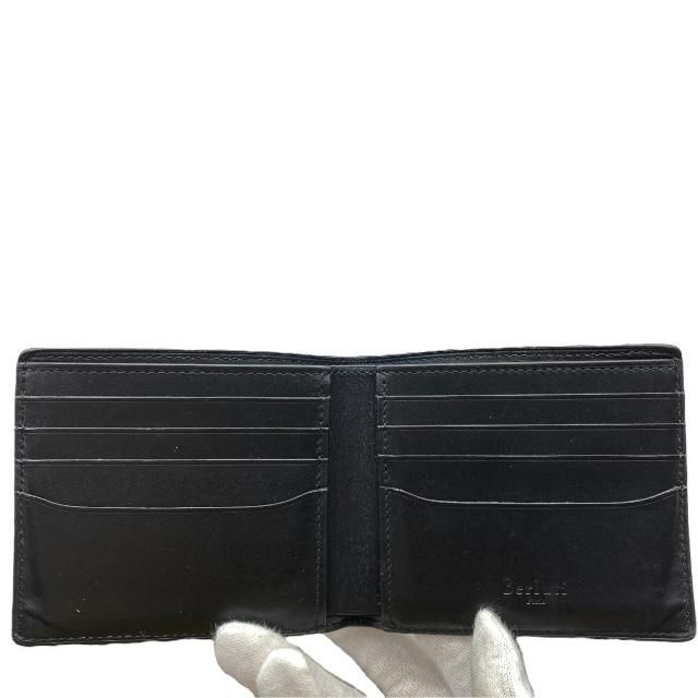 BERLUTI ブラック 二つ折り財布　マコレ BERLUTI ブラック 二つ折り財布 マコレ マコレ 2in1 スクリットレザー