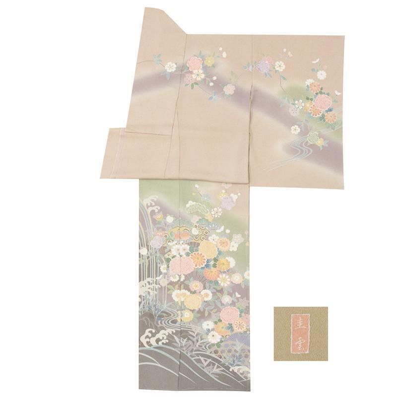 店舗改装後仕立無料☆正絹特撰京友禅伝統工芸本絞りと