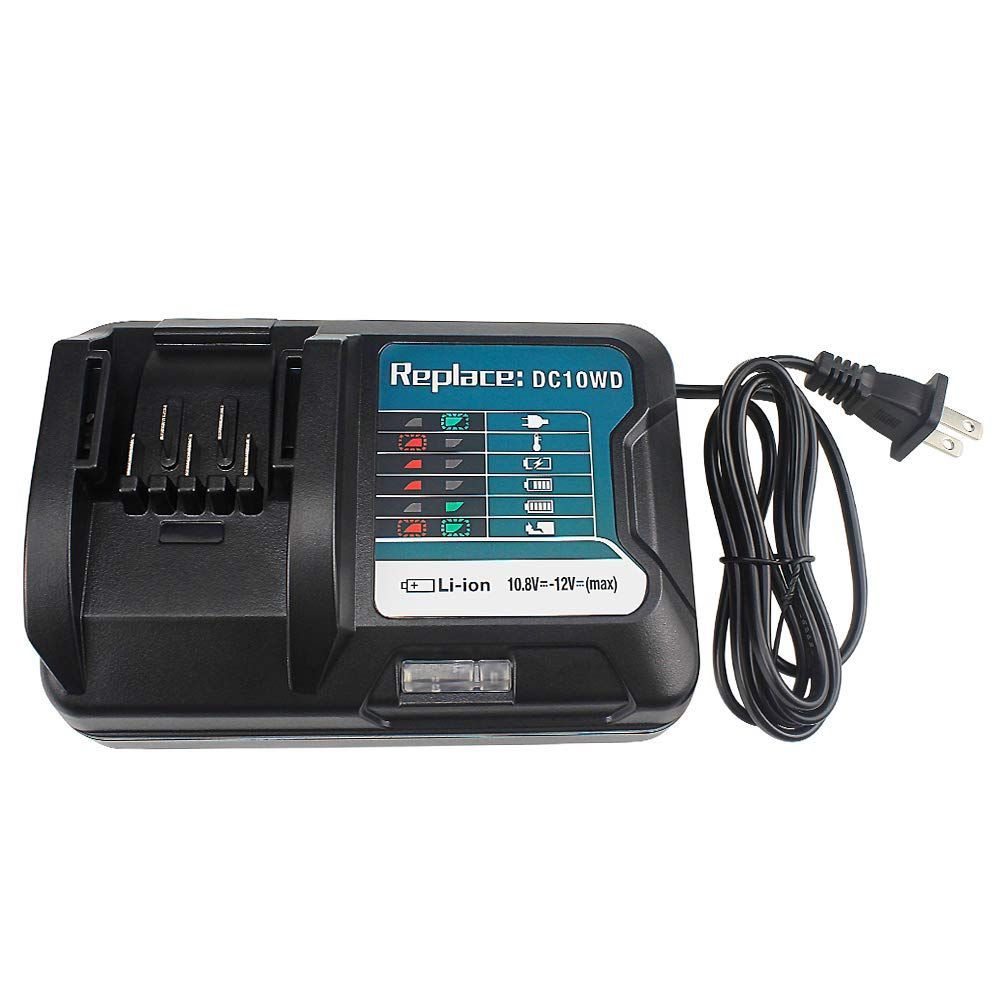 WaitleyDC10WD充電器 マキタ10.8Ｖバッテリー用互換充電器 LEDインジケーター付き BL1015バッテリーシリーズ対応 充電保護システム 安心安全PSEマーク付き