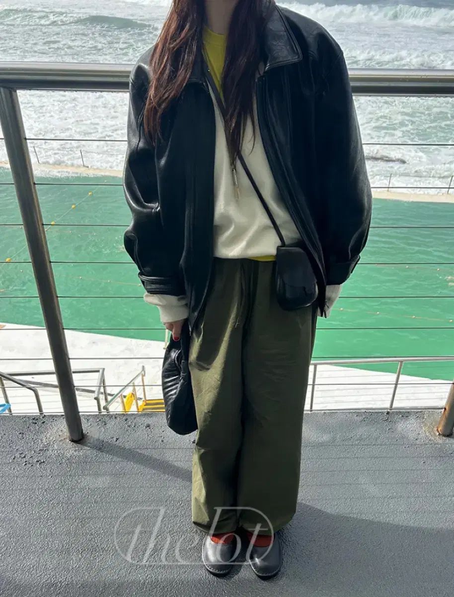 バスケット シャーリング ワイドパンツ